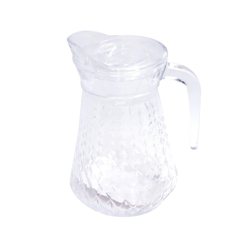 Premium Glass Beverage Jug Water Jug and Cup Set of 6 Pcs 1500 ml+220 ml