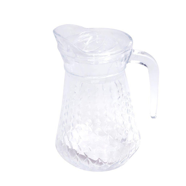 Premium Glass Beverage Jug Water Jug and Cup Set of 6 Pcs 1500 ml+220 ml