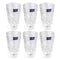 Premium Lead Free Glass Tumblers Set of 6 Pcs 230 ml