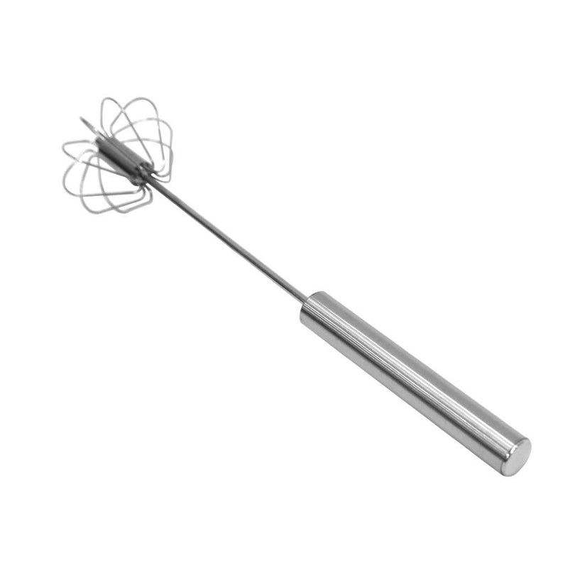 Stainless Steel Multipurpose Spin Whisk Egg Beater 30 cm