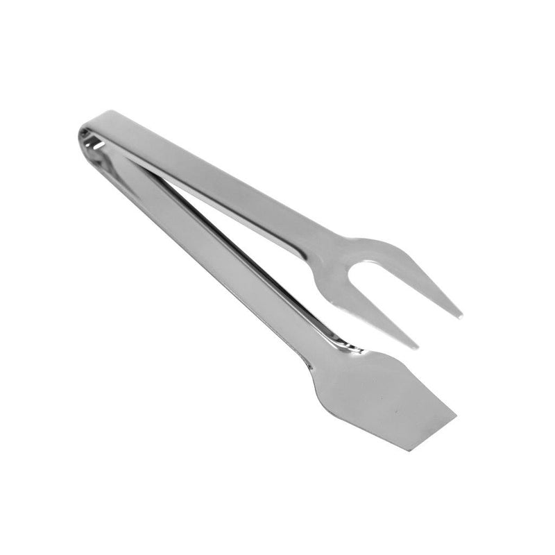 Stainless Steel Kitchen Clamp Salad Tongs 24 cm