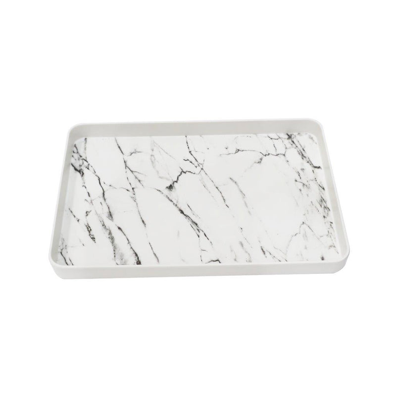 High Quality Marble Pattern Rectangular Melamine Serving Tray 31*20 cm