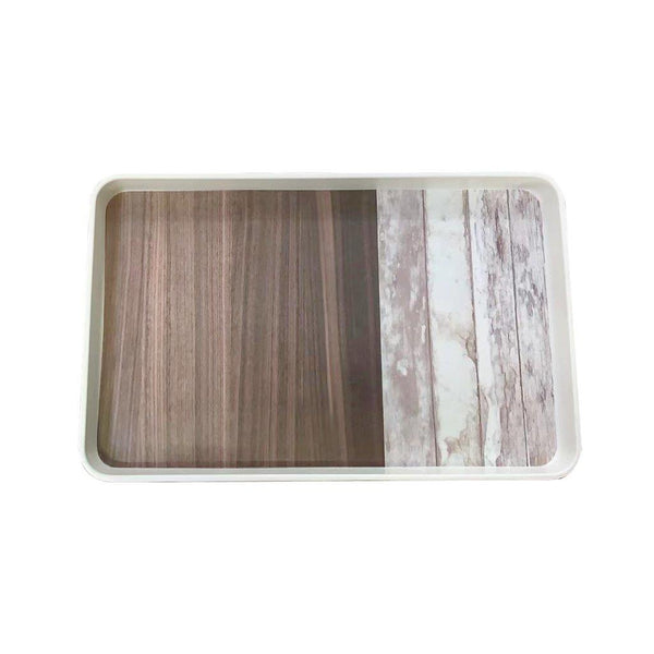 High Quality Wood Pattern Rectangular Melamine Serving Tray 30*19 cm