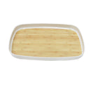 High Quality Wood Pattern Rectangular Melamine Serving Tray 30*22 cm