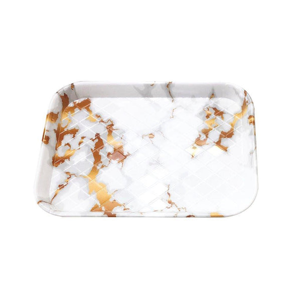 High Quality Marble Pattern Rectangle Melamine Serving Tray 31*23 cm