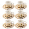 Ceramic Coffee Cup and Saucer Set of 6 Pcs Abstract Print Design 80 ml 11 cm