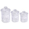 Premium Quality Airtight Acrylic Canister Set of 3 Pcs 10x10x13
10x10x17
10x10x21 cm