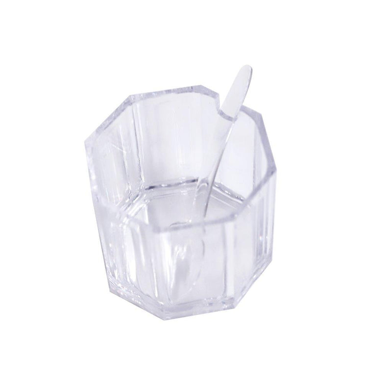 Premium Quality Acrylic Sugar Bowl Candy Jar with Spoon 9X13 cm