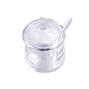 Premium Quality Acrylic Sugar Bowl Candy Jar with Spoon 8X12 cm