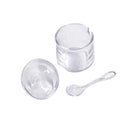 Premium Quality Acrylic Sugar Bowl Candy Jar with Spoon 8X12 cm