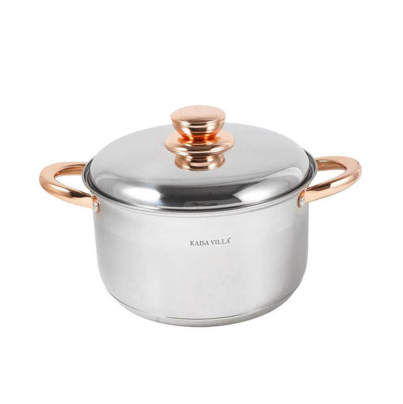 Stainless Steel Cooking Pot Stockpot Casserole Set of 4 Pcs 18/20/24/26 cm 27 L/ 31L