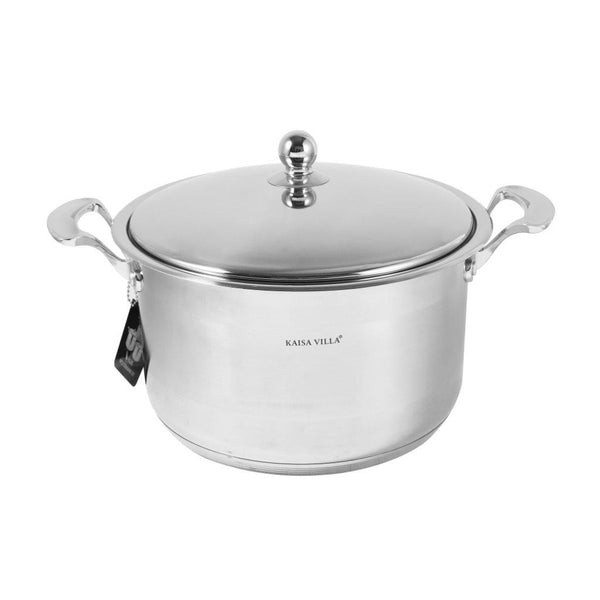 Stainless Steel Cooking Pot Stockpot Casserole Set of 3 Pcs 26/28/30 cm
 27 L/31L