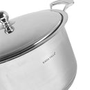 Stainless Steel Cooking Pot Stockpot Casserole Set of 3 Pcs 26/28/30 cm
 27 L/31L