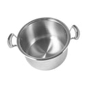 Stainless Steel Cooking Pot Stockpot Casserole Set of 3 Pcs 26/28/30 cm
 27 L/31L