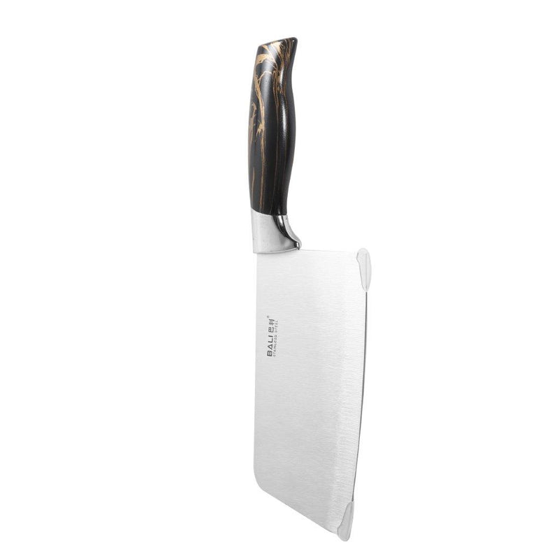 Premium Quality Stainless Steel Chef Kitchen Knife Set of 9 Pcs Abstract Print Handle