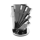 Premium Quality Stainless Steel Chef Kitchen Knife Set of 9 Pcs Abstract Print Handle