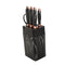 Premium Quality Stainless Steel Chef Kitchen Knife Set of 7 Pcs Abstract Print Handle