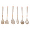 High Quality Plastic Kitchen Cutlery Utensil Spoon Set of 6 Pcs with Chrome Stand 37x15x13 cm