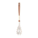 High Quality Plastic Kitchen Cutlery Utensil Spoon Set of 6 Pcs with Chrome Stand 11*17*39 cm