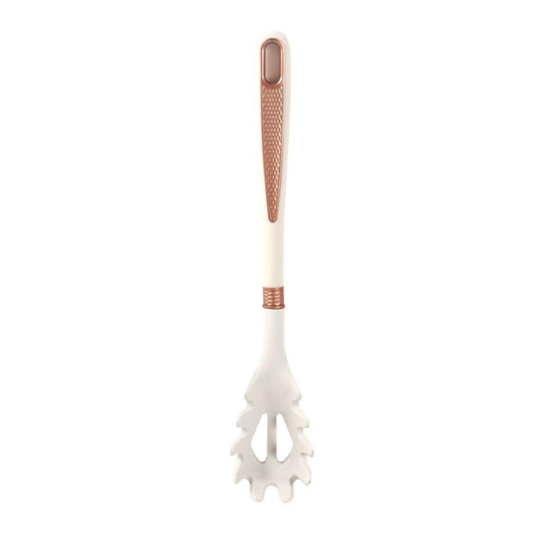 High Quality Plastic Kitchen Cutlery Utensil Spoon Set of 6 Pcs with Chrome Stand 11*17*39 cm