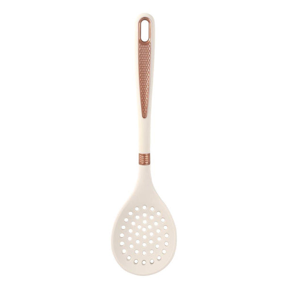 High Quality Plastic Kitchen Cutlery Utensil Spoon Set of 6 Pcs with Chrome Stand 11*17*39 cm