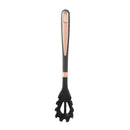 High Quality Plastic Kitchen Cutlery Utensil Spoon Set of 6 Pcs with Chrome Stand 11*17*39 cm