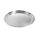 Stainless Steel Round Flat Silver Serving Tray 40 cm