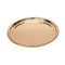 Stainless Steel Round Flat Gold Serving Tray 34 cm