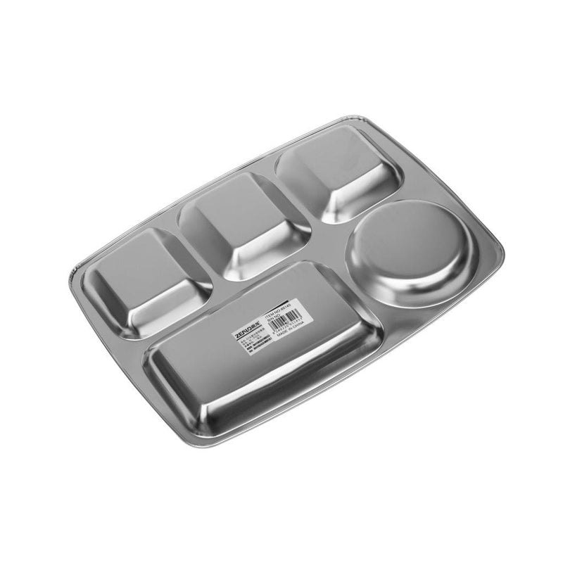 Multicompartment Stainless Steel Lunch Tray Thali 35X26.5 c,