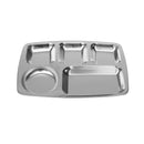 Multicompartment Stainless Steel Lunch Tray Thali 35X26.5 c,