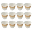 Ceramic Coffee Cawa Shafee Cup Set of 12 Pcs Abstract Print