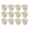 Ceramic Coffee Cawa Shafee Cup Set of 12 Pcs Abstract Print 80 cc