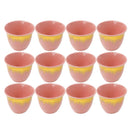 Ceramic Coffee Cawa Shafee Cup Set of 12 Pcs Abstract Print 80 cc