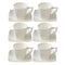 Ceramic Coffee Cup and Saucer Set of 6 Pcs Abstract Embossed Design 85CC/10.5*10 cm