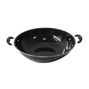 Enamel Deep Frying Pan Kadahi Wok Pot 32 cm