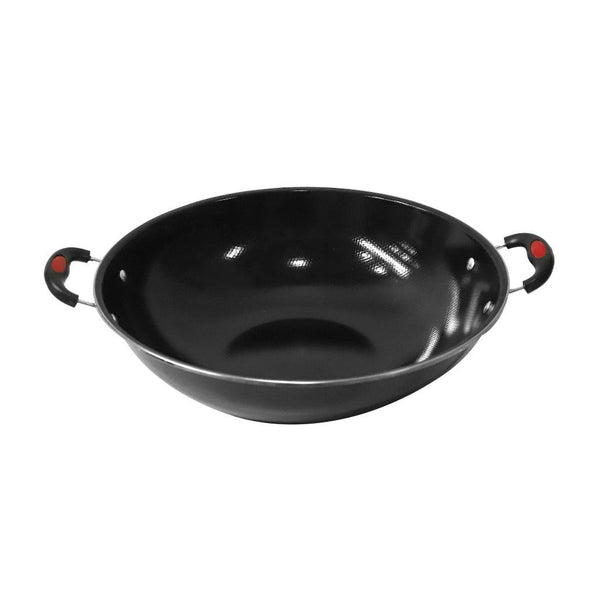 Enamel Deep Frying Pan Karahi Wok Pot 36 cm