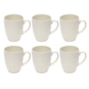 Ceramic Coffee Mug Set of 6 Pcs with Box White & Tableware 9*11 cm