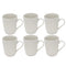 Ceramic Coffee Mug Set of 6 Pcs with Box White & Tableware 9*11 cm