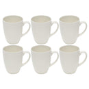 Ceramic Coffee Mug Set of 6 Pcs with Box White & Tableware 9*11 cm