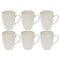 Ceramic Coffee Mug Set of 6 Pcs with Box White & Tableware 9*11 cm