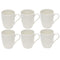 Ceramic Coffee Mug Set of 6 Pcs with Box White & Tableware 9*11 cm