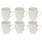 Ceramic Coffee Mug Set of 6 Pcs with Box White & Tableware 8*10 cm