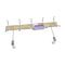 Black Metal Door Hook Rack Wall Cloth Hanger 42*9 cm