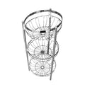 Kitchen Accessories Fruit & Vegetables Trolley 3 Tier Wheels 28*65 cm