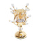 Satin Gold Elegant Metal Candleholder Wedding Table Centrepiece 32*11.5 cm