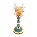 Satin Gold Elegant Metal Candleholder Wedding Table Centrepiece 42*17 cm