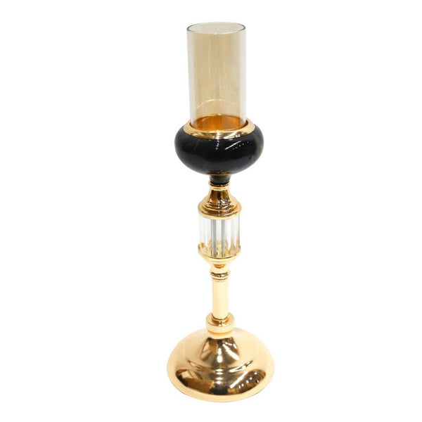 Satin Gold Elegant Metal Candleholder Wedding Table Centrepiece 36*11 cm