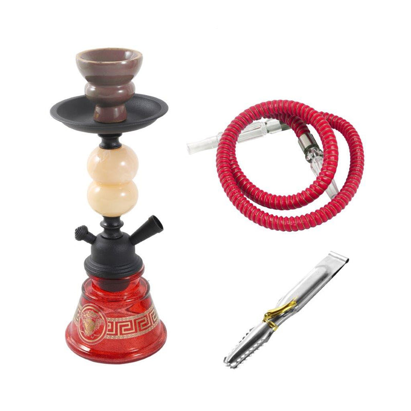 Premium Design Single Shisha Hookah Argileh Complete Kit with Hose 24*10.5 cm