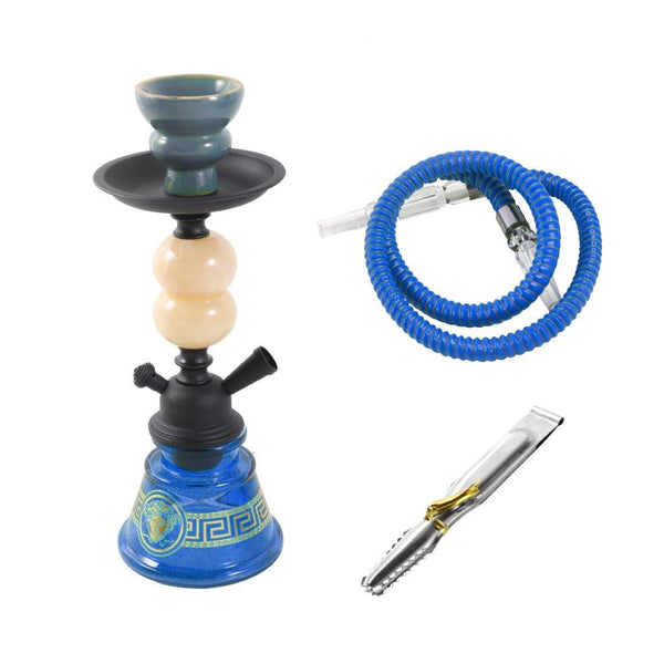 Premium Design Single Shisha Hookah Argileh Complete Kit with Hose 24*10.5 cm