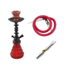 Premium Design Single Shisha Hookah Argileh Complete Kit with Hose 28.5*10.5 cm